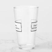 Funny Designated Driver Superheld Typography Glas (Rechts)