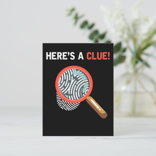 Funny Detective Crime Investigation Drama Book Briefkaart (Staand voorkant)