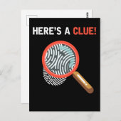 Funny Detective Crime Investigation Drama Book Briefkaart (Voorkant / Achterkant)