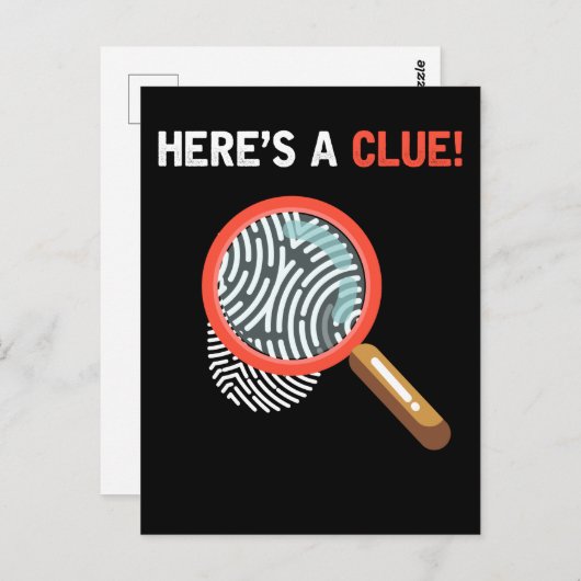 Funny Detective Crime Investigation Drama Book Briefkaart (Voorkant / Achterkant)