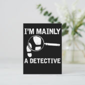 Funny Detective Crime Investigation Drama Reader Briefkaart (Staand voorkant)