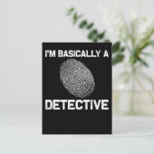 Funny Detective Crime Investigation Drama Reader Briefkaart (Staand voorkant)