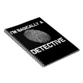 Funny Detective Crime Investigation Drama Reader Notitieboek (Rechterzijde)