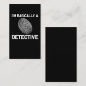 Funny Detective Crime Investigation Drama Reader Visitekaartje (Voorkant / Achterkant)