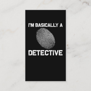 Funny Detective Crime Investigation Drama Reader Visitekaartje