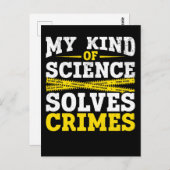 Funny Detective Forensic Science Crime Solver Briefkaart (Voorkant / Achterkant)