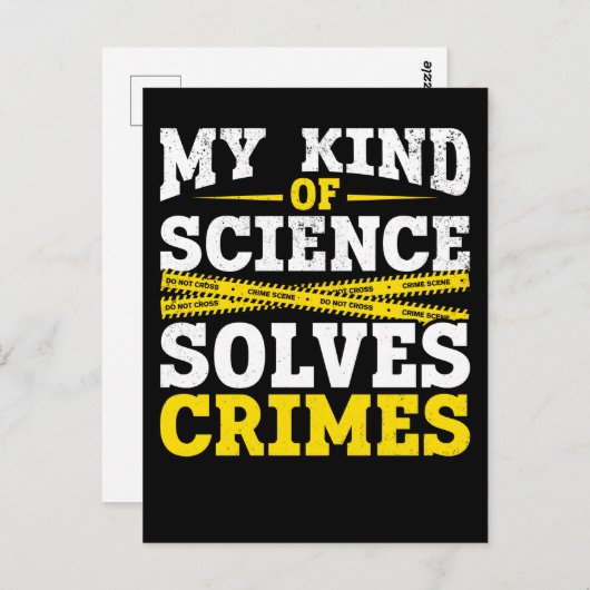 Funny Detective Forensic Science Crime Solver Briefkaart (Voorkant / Achterkant)