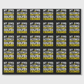 Funny Detective Forensic Science Crime Solver Cadeaupapier (Vlak)