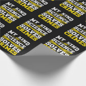 Funny Detective Forensic Science Crime Solver Cadeaupapier (Hoek)