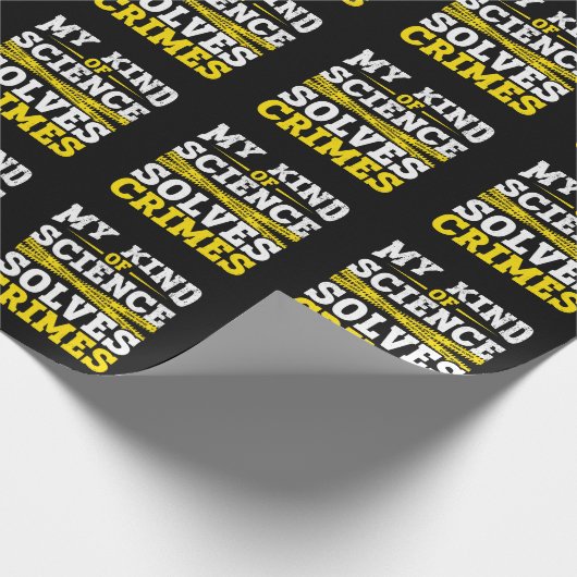 Funny Detective Forensic Science Crime Solver Cadeaupapier (Hoek)