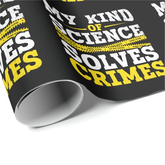 Funny Detective Forensic Science Crime Solver Cadeaupapier (Rol Hoek)