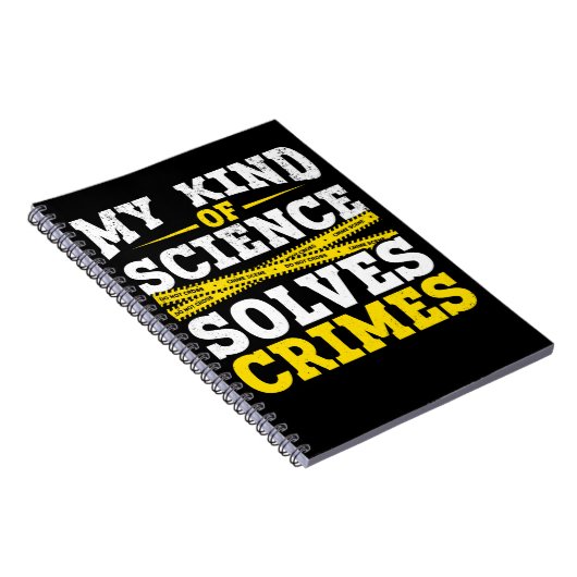Funny Detective Forensic Science Crime Solver Notitieboek (Rechterzijde)