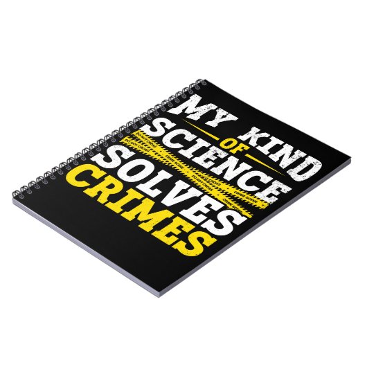 Funny Detective Forensic Science Crime Solver Notitieboek (Linkerzijde)