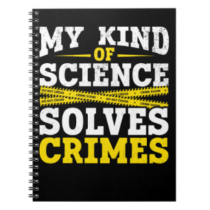 Funny Detective Forensic Science Crime Solver Notitieboek