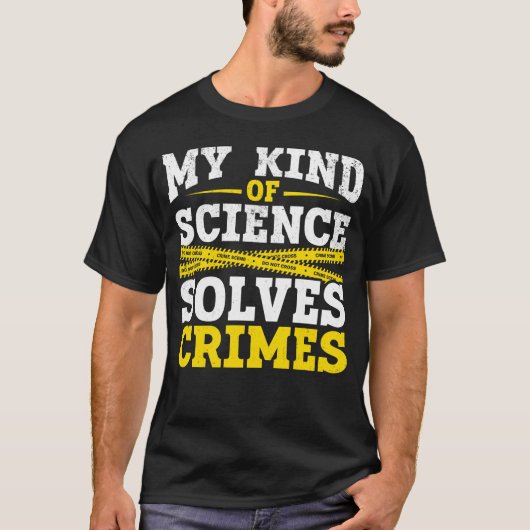 Funny Detective Forensic Science Crime Solver T-shirt (Voorkant)