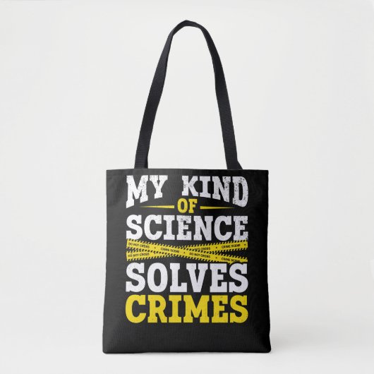 Funny Detective Forensic Science Crime Solver Tote Bag (Voorkant)