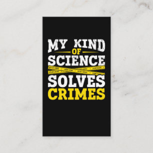Funny Detective Forensic Science Crime Solver Visitekaartje