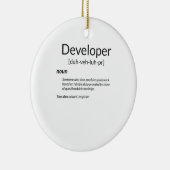 Funny Developers Gift Developer Definition Gift Keramisch Ornament (Rechts)
