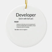 Funny Developers Gift Developer Definition Gift Keramisch Ornament (Voorkant)