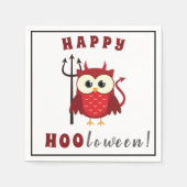 Funny Devil Owl Trick or treat Halloween Party Servet (Voorkant)
