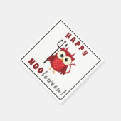 Funny Devil Owl Trick or treat Halloween Party Servet (Hoek)