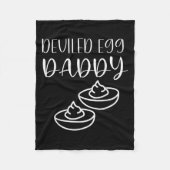 Funny Deviled Egg Daddy  Fleece Deken (Voorkant)