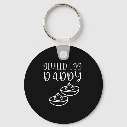 Funny Deviled Egg Daddy Sleutelhanger (Voorkant)