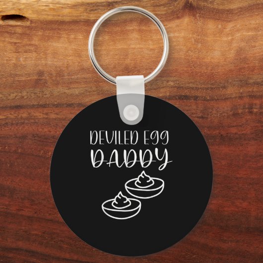 Funny Deviled Egg Daddy  Sleutelhanger (Voorkant)