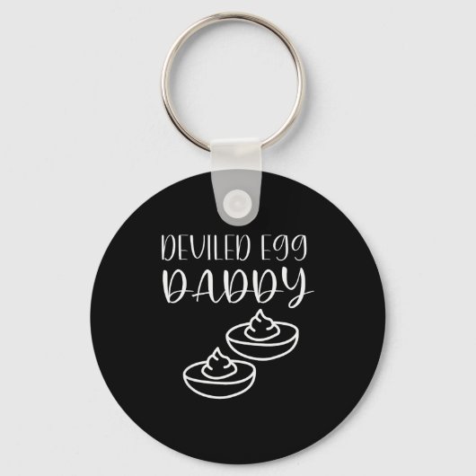 Funny Deviled Egg Daddy  Sleutelhanger (Voorkant)