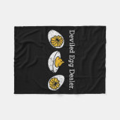 Funny Deviled Egg Er Thanksgiving  Fleece Deken (Voorkant (Horizontaal))