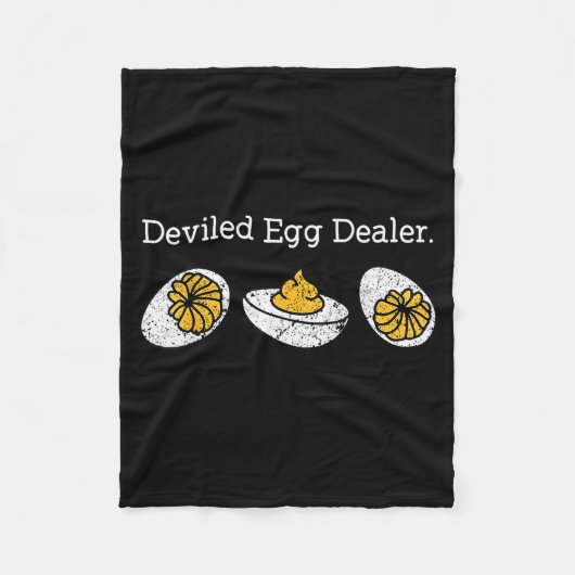 Funny Deviled Egg Er Thanksgiving  Fleece Deken (Voorkant)