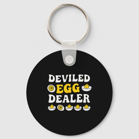 Funny Deviled Egg Er Thanksgiving Sleutelhanger (Voorkant)