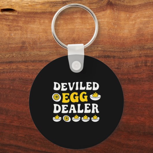 Funny Deviled Egg Er Thanksgiving Sleutelhanger (Voorkant)