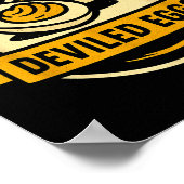 Funny Deviled Eggs Thanksgiving Food Humor  Poster (Hoek)