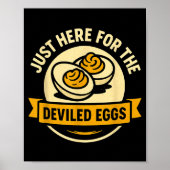 Funny Deviled Eggs Thanksgiving Food Humor  Poster (Voorkant)