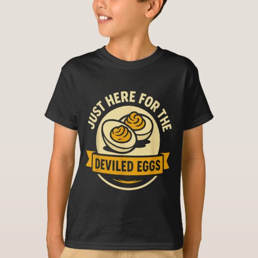 Funny Deviled Eggs Thanksgiving Food Humor  T-shirt (Voorkant)