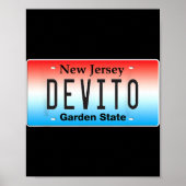 Funny Devito New Jersey Italian American Nj Cutlet Poster (Voorkant)