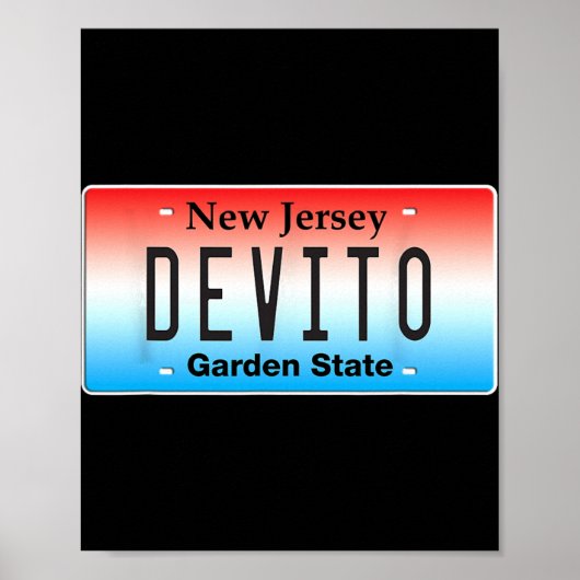 Funny Devito New Jersey Italian American Nj Cutlet Poster (Voorkant)