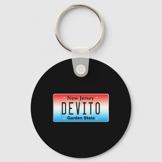 Funny Devito New Jersey Italian American Nj Cutlet Sleutelhanger (Voorkant)