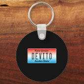 Funny Devito New Jersey Italian American Nj Cutlet Sleutelhanger (Voorkant)