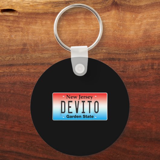 Funny Devito New Jersey Italian American Nj Cutlet Sleutelhanger (Voorkant)