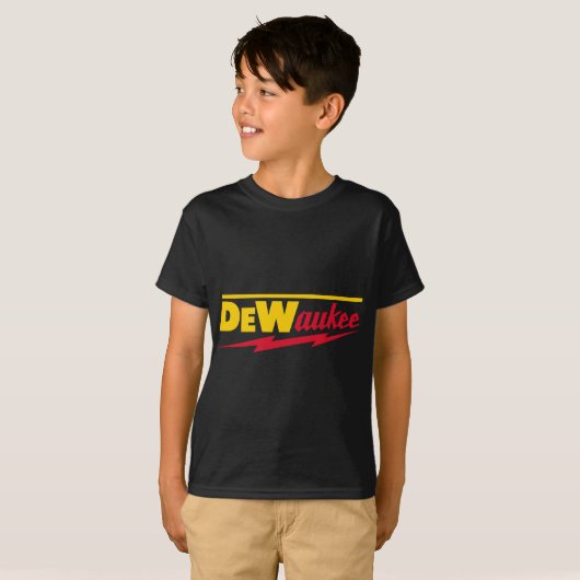 Funny DeWaukee Power Tool-merk T-shirt (Voorkant volledig)