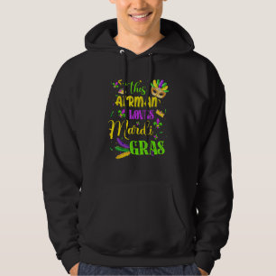 Funny Deze Airman houdt van Mardi Gras Festival Ca Hoodie