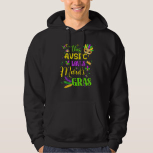 Funny Deze Avsec houdt van Mardi Gras Festival Car Hoodie