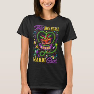 Funny Deze Nicu Nurse houdt van Mardi Gras Crawfis T-shirt