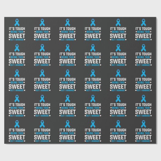 Funny Diabetes Awareness Insulin Warrior Diabetic Cadeaupapier (Vlak)