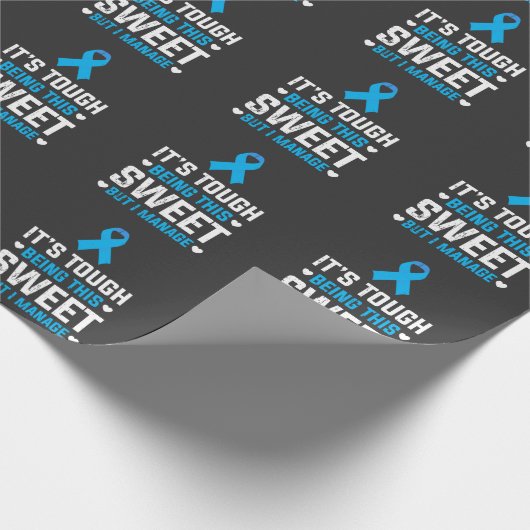 Funny Diabetes Awareness Insulin Warrior Diabetic Cadeaupapier (Hoek)