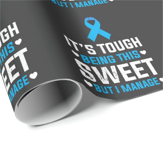 Funny Diabetes Awareness Insulin Warrior Diabetic Cadeaupapier (Rol Hoek)