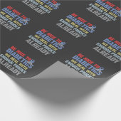 Funny Diabetes Rude Insulin Warrior Diabetic Cadeaupapier (Hoek)