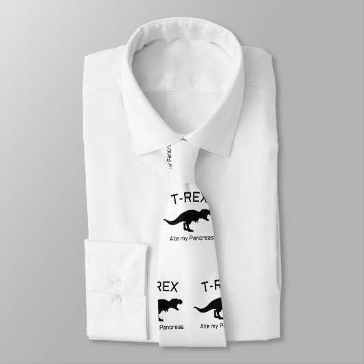 Funny Diabetes T-rex Ate my Pancreas Stropdas (Gebonden)